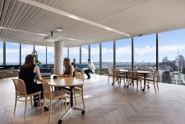 Cafe area of Zurich Tower