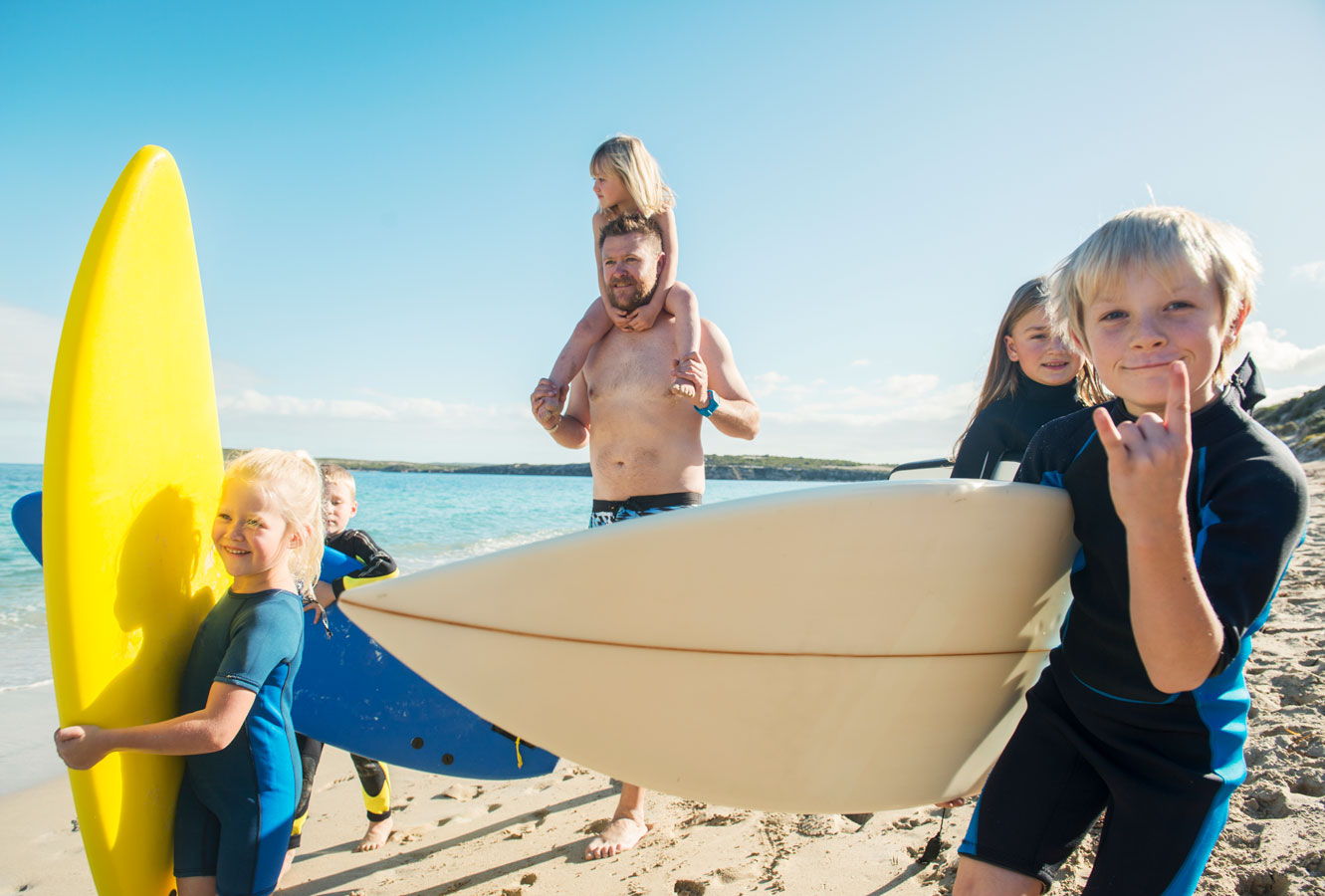 Kids on the beach