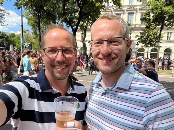 LGBTQ+ couple in Vienna